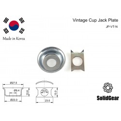 Vintage Cup Tele Jack plate JP-VT-N